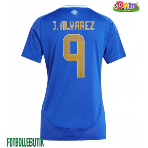 Argentina Julian Alvarez #9 Bortatröja Kvinnor Copa America 2024 Kortärmad